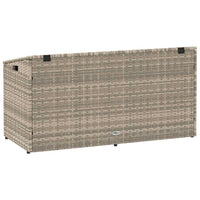 vidaXL Baule da Giardino Grigio Chiaro 110x50x58 cm in Polyrattan