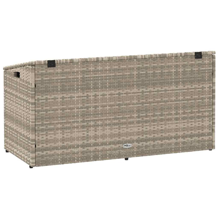 vidaXL Baule da Giardino Grigio Chiaro 110x50x58 cm in Polyrattan