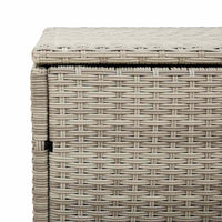 vidaXL Baule da Giardino Grigio Chiaro 110x50x58 cm in Polyrattan