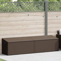 Baule da Giardino Marrone 220x50x58 cm in Polyrattan 4104075