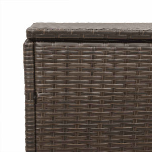Baule da Giardino Marrone 220x50x58 cm in Polyrattan 4104075