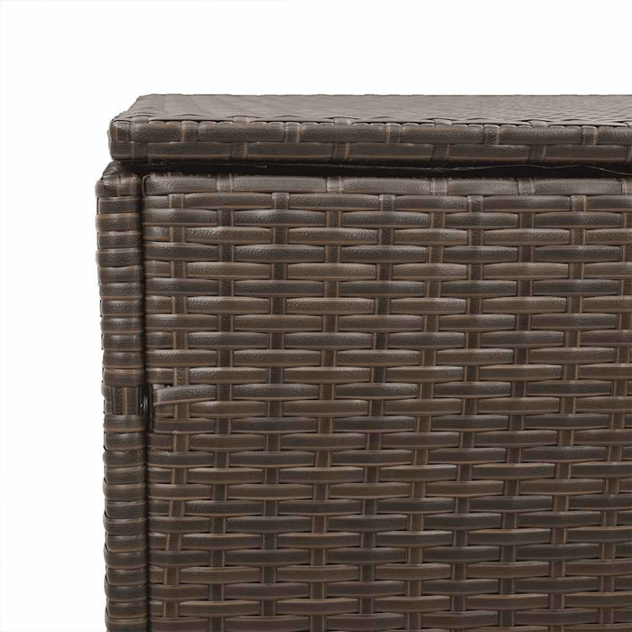 Baule da Giardino Marrone 220x50x58 cm in Polyrattan 4104075