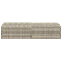 vidaXL Baule da Giardino Grigio Chiaro 220x50x58 cm in Polyrattan
