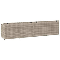 Baule da Giardino Grigio Chiaro 220x50x58 cm in Polyrattan 4104078