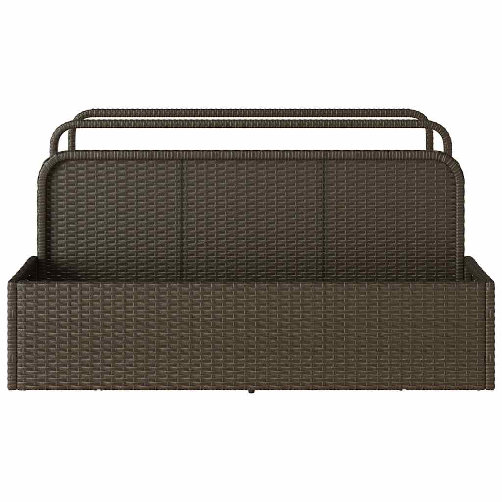 Galleggiante a Bordo Piscina Marrone 110x100x57 cm Polyrattan 4104089