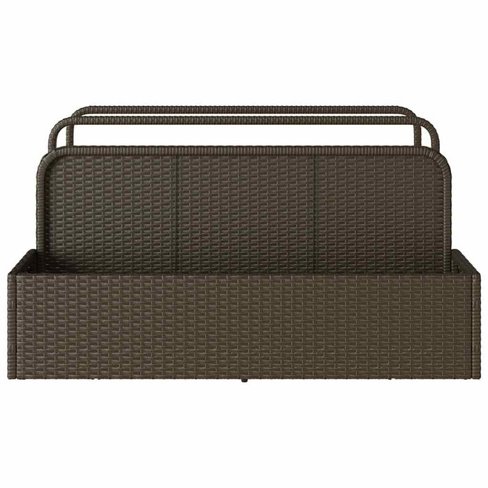 Galleggiante a Bordo Piscina Marrone 110x100x57 cm Polyrattan 4104089