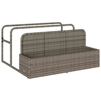 Galleggiante a Bordo Piscina Grigio 110x100x57 cm in Polyrattan 4104090