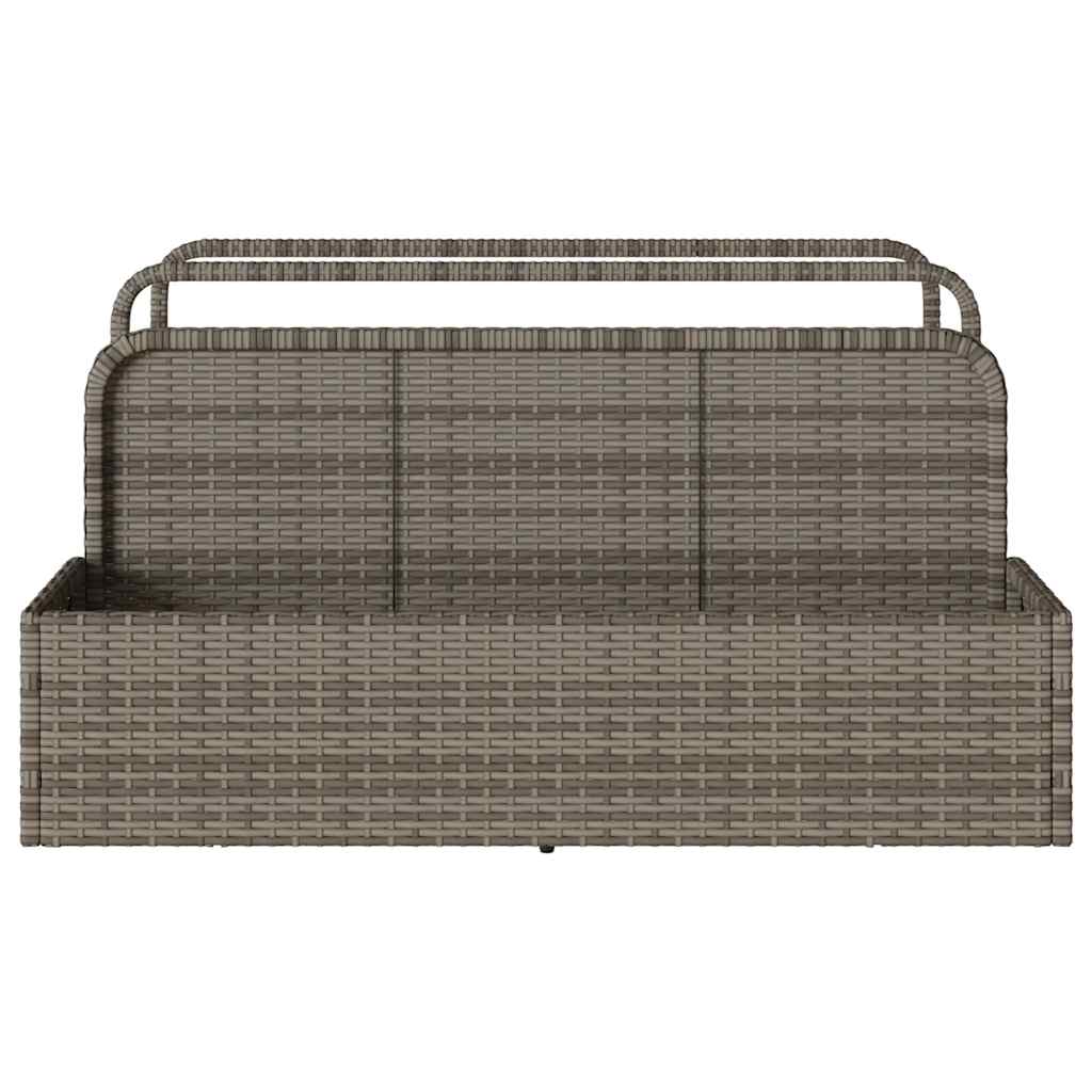 Galleggiante a Bordo Piscina Grigio 110x100x57 cm in Polyrattan 4104090