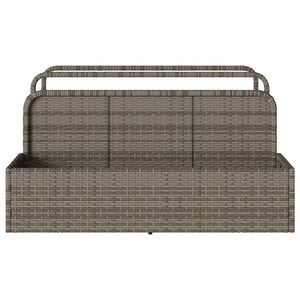 Galleggiante a Bordo Piscina Grigio 110x100x57 cm in Polyrattan 4104090
