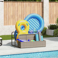 Galleggiante a Bordo Piscina Grigio Chiaro 110x100x57 cm 4104092