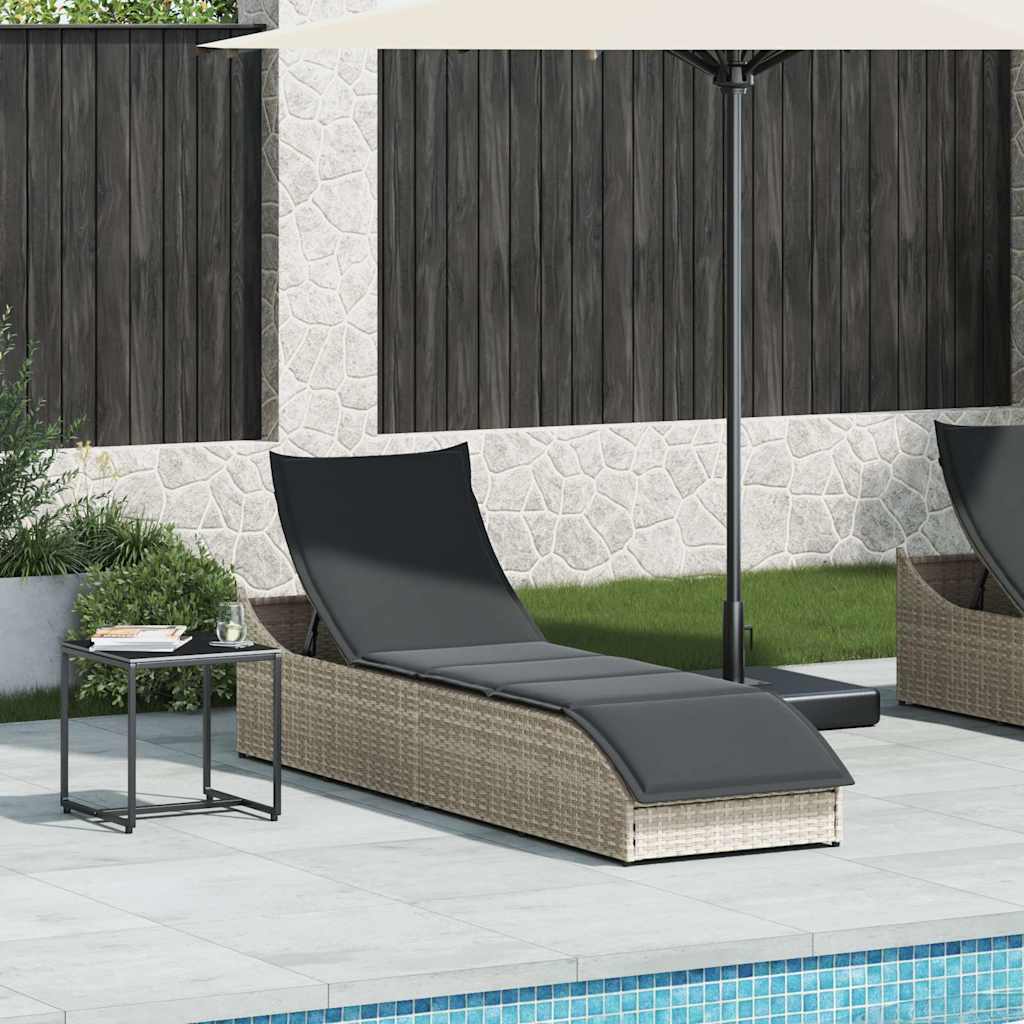 vidaXL Lettino Prendisole Pieghevole con Cuscino e Portaoggetti