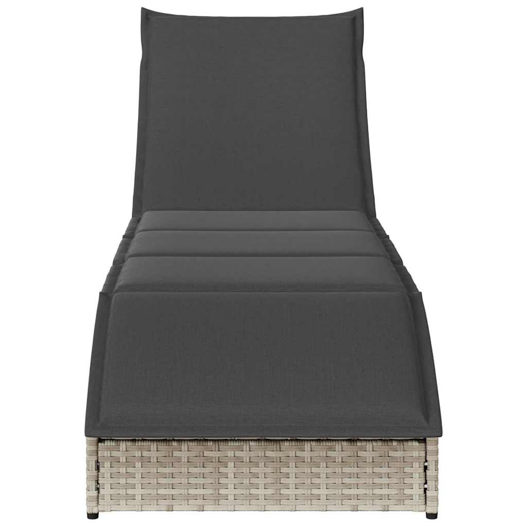 vidaXL Lettino Prendisole Pieghevole con Cuscino e Portaoggetti