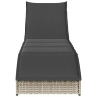 vidaXL Lettino Prendisole Pieghevole con Cuscino e Portaoggetti