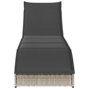 vidaXL Lettino Prendisole Pieghevole con Cuscino e Portaoggetti