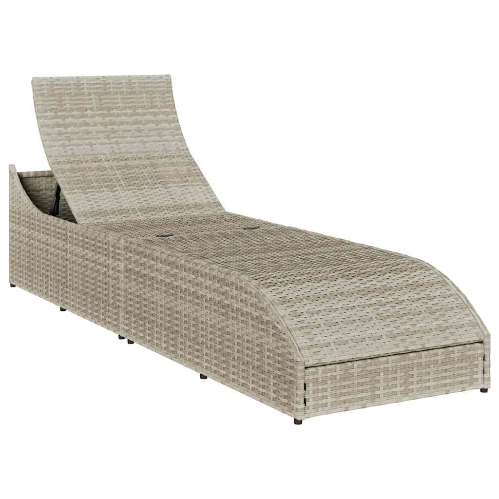 vidaXL Lettino Prendisole Pieghevole con Cuscino e Portaoggetti