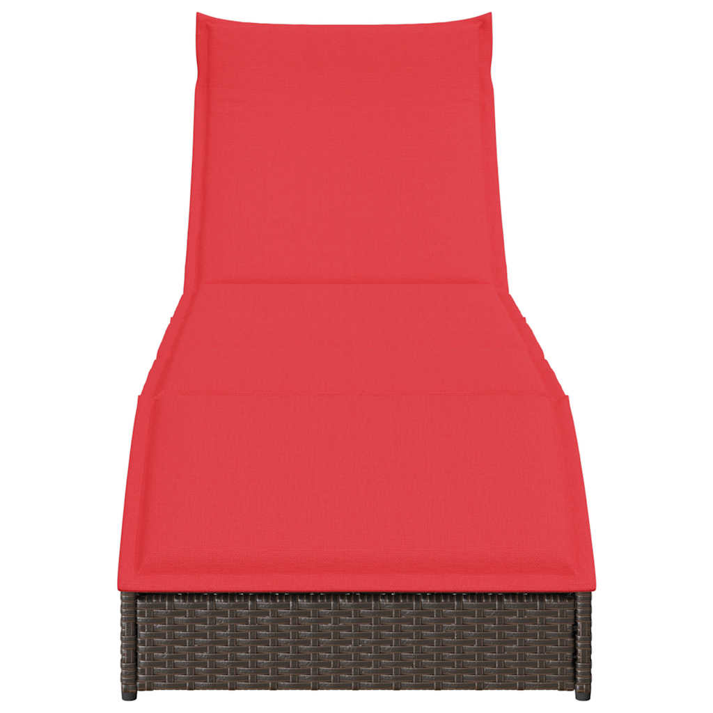 vidaXL Lettino Prendisole Pieghevole con Cuscino e Portaoggetti