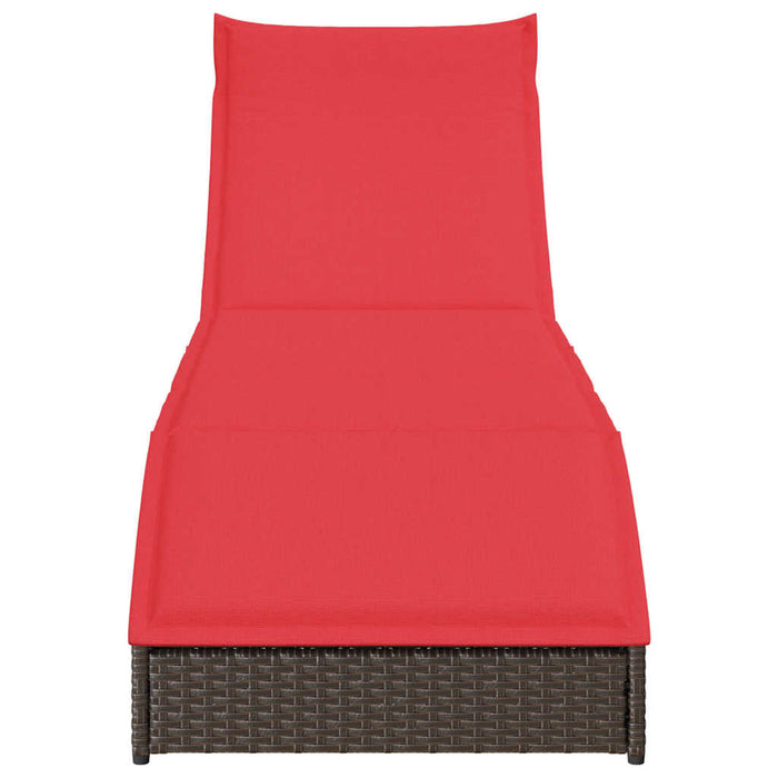 vidaXL Lettino Prendisole Pieghevole con Cuscino e Portaoggetti