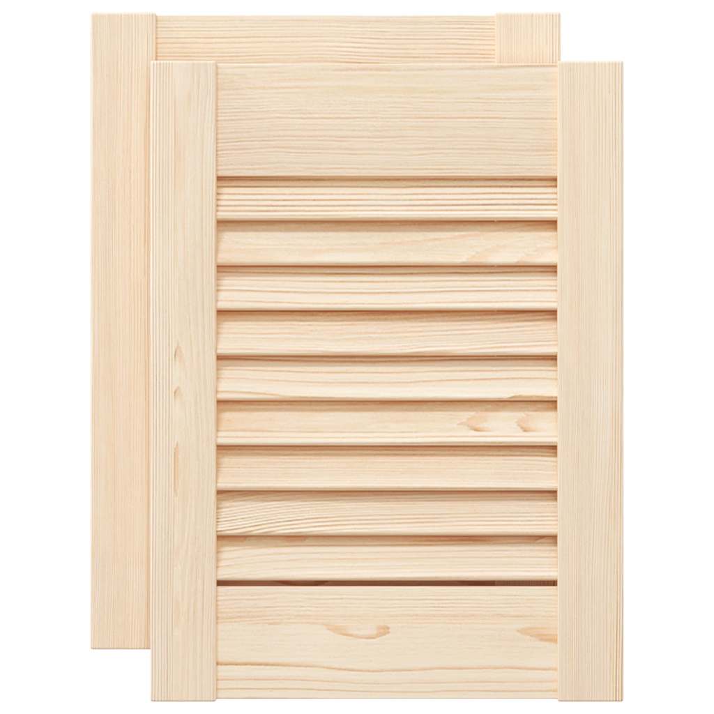 vidaXL Ante con Design a Lamelle 2 pz 39,5x29,5 cm in Legno di Pino