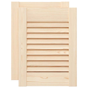 vidaXL Ante con Design a Lamelle 2 pz 39,5x29,5 cm in Legno di Pino