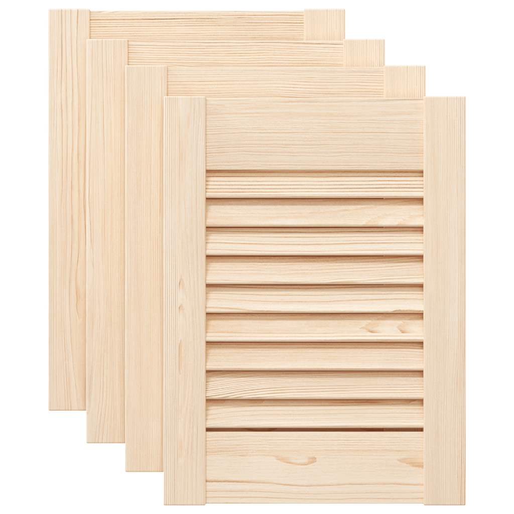 vidaXL Ante con Design a Lamelle 4 pz 39,5x29,5 cm in Legno di Pino