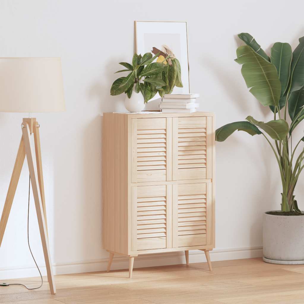 vidaXL Ante con Design a Lamelle 4 pz 39,5x29,5 cm in Legno di Pino