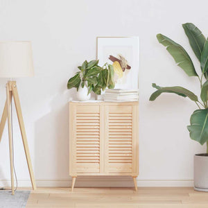 vidaXL Ante con Design a Lamelle 2 pz 61,5x29,5 cm in Legno di Pino