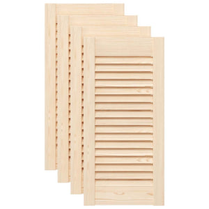 Ante con Design a Lamelle 4 pz 61,5x29,5 cm in Legno di Pino 4015890