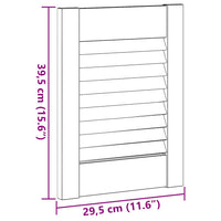 Anta a Lamelle Bianca 39,5x29,5 cm 4015897