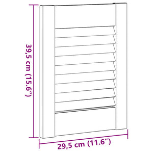 Anta a Lamelle Bianca 39,5x29,5 cm 4015897