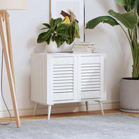 vidaXL Ante a Lamelle 2 pz Bianche 39,5x29,5 cm