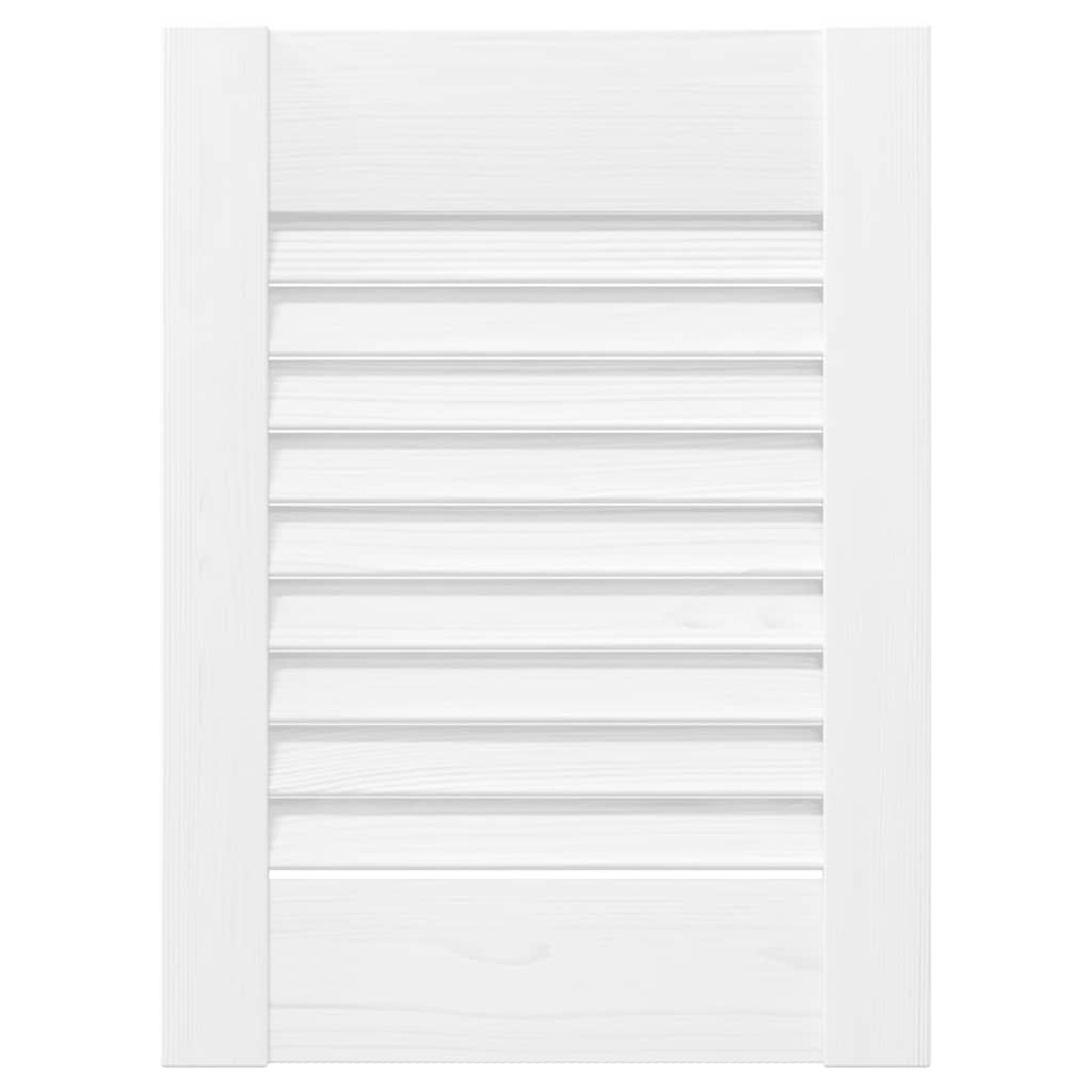 vidaXL Ante a Lamelle 2 pz Bianche 39,5x29,5 cm