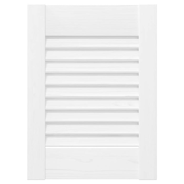 vidaXL Ante a Lamelle 2 pz Bianche 39,5x29,5 cm