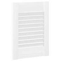 vidaXL Ante a Lamelle 2 pz Bianche 39,5x29,5 cm