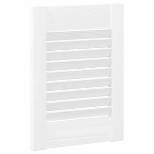 vidaXL Ante a Lamelle 2 pz Bianche 39,5x29,5 cm