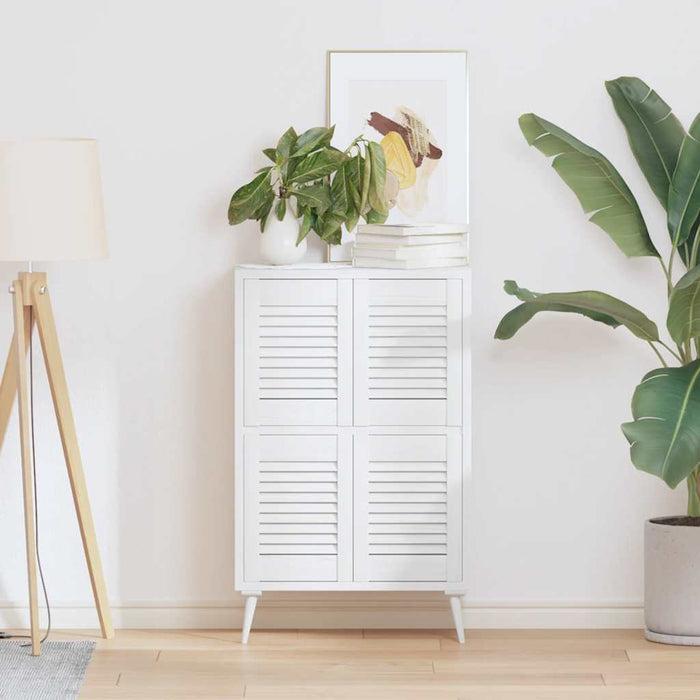 vidaXL Ante a Lamelle 4 pz Bianche 39,5x29,5 cm