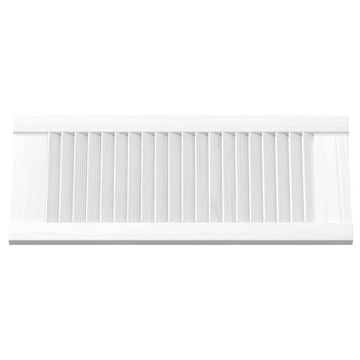 vidaXL Ante a Lamelle 2 pz Bianche 61,5x29,5 cm