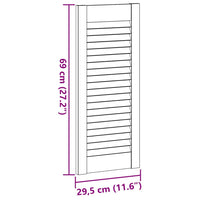 Anta a Lamelle Bianca 69x29,5 cm 4015903