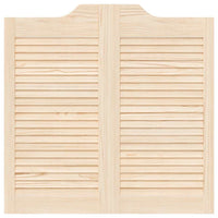 Porte a Battente 1-Paio Design a Lamelle 80x80 cm Legno di Pino 4107124