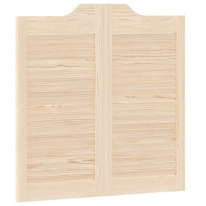 Porte a Battente 1-Paio Design a Lamelle 80x80 cm Legno di Pino 4107124