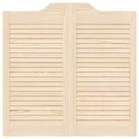 Porte a Battente 2-Paio Design a Lamelle 80x80 cm Legno di Pino 4107125