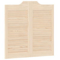 Porte a Battente 2-Paio Design a Lamelle 80x80 cm Legno di Pino