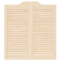 Porte a Battente 1-Paio Design a Lamelle 90x80 cm Legno di Pino