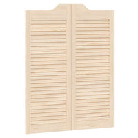 Porte a Battente 1-Paio Design a Lamelle 100x80cm Legno di Pino 4107128