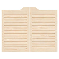Porte a Battente 1-Paio Design a Lamelle 80x100cm Legno di Pino 4107130