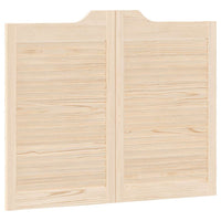 Porte a Battente 1-Paio Design a Lamelle 80x100cm Legno di Pino 4107130