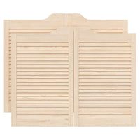 Porte a Battente 2-Paio Design a Lamelle 80x100cm Legno di Pino 4107131