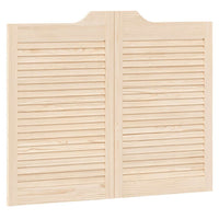 Porte a Battente 2-Paio Design a Lamelle 80x100cm Legno di Pino
