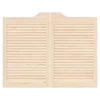 Porte a Battente 2-Paio Design a Lamelle 80x100cm Legno di Pino