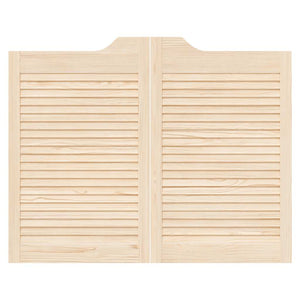 Porte a Battente 2-Paio Design a Lamelle 80x100cm Legno di Pino 4107131