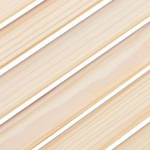 Porte a Battente 1-Paio Design a Lamelle 90x100cm Legno di Pino 4107132